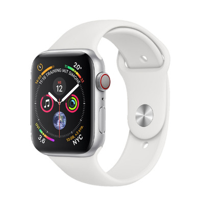 Apple Watch Series 4 (2018) | 40 mm | Aluminum | GPS | silver | Sport Band white