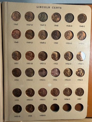 * 1909-1958 LINCOLN CENT SET- 87 COINS- ALL AU/BU - BUY IT NOW!!!