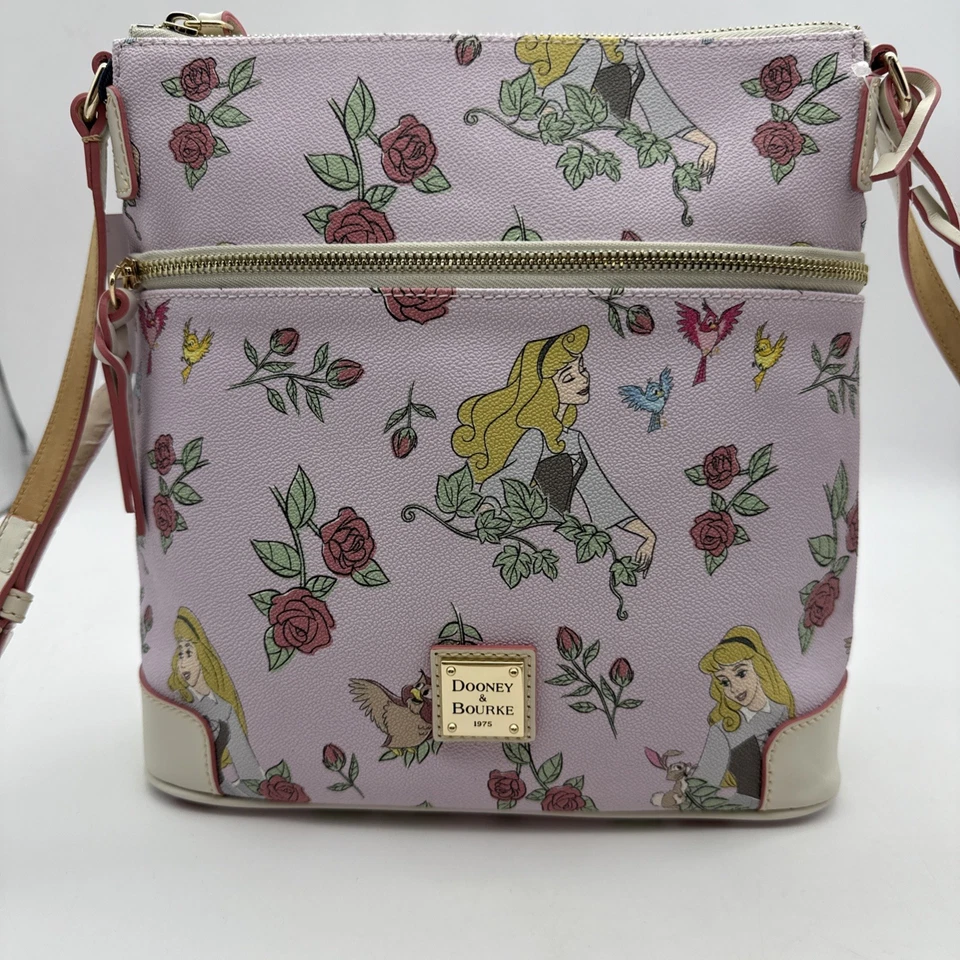 Bandolera Disney Dooney & Bourke Aurora La Bella Durmiente 65 Aniversario Nueva con Etiquetas Foto 2 de 4