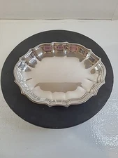 F.B. Rogers Silver Company Scalloped Candy Nut Tray #670 Made USA 