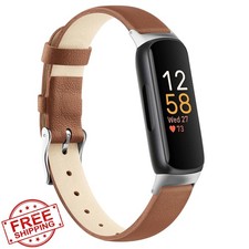Fitbit Inspire 3 Leather Band Women Men Soft Genuine Strap Inspire 2 HR