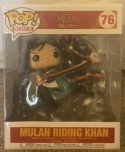 Funko Pop! Rides: Disney Mulan Riding Khan 6 inch Horse Vinyl Figure #76