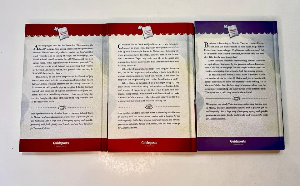 Lot of 3 GUIDEPOSTS Tearoom Mysteries Series Books - VERY GOOD Hardcover - Image 2 of 4