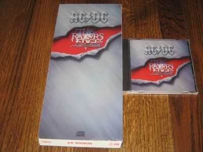 AC DC The Razors Edge Longbox and Original cd -Rare!  Thunderstruck