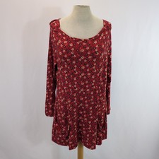 Mudd and Water Red Love Letter Jersey Dress BNWT Pocket 14