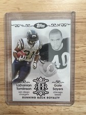 Topps 2007 Running Back Royalty Tomlinson Sayers #RBR-ST Chargers Bears