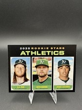 2020 Topps Heritage #317 Oakland Athletics Rookie Stars Puk, Brown, Luzardo