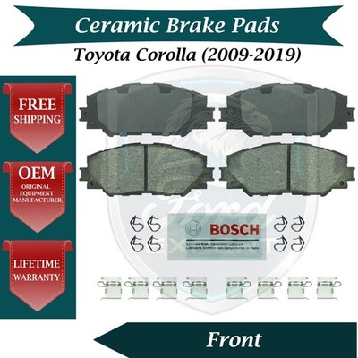 Bosch OEM Front Ceramic Brake Pads Kit For 2009-2019 Toyota Corolla 9 Yr Warr.