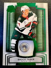 2024-25 The Cup Hockey Brock Faber Green Foil Button 1/3