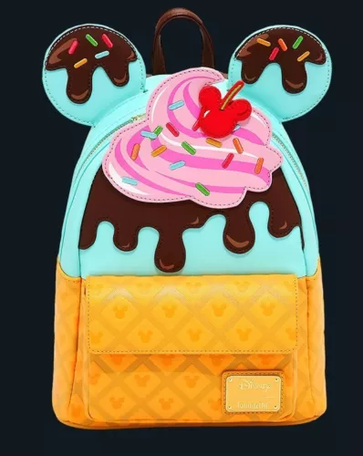 Loungefly mini backpack minnie sweets ice cream