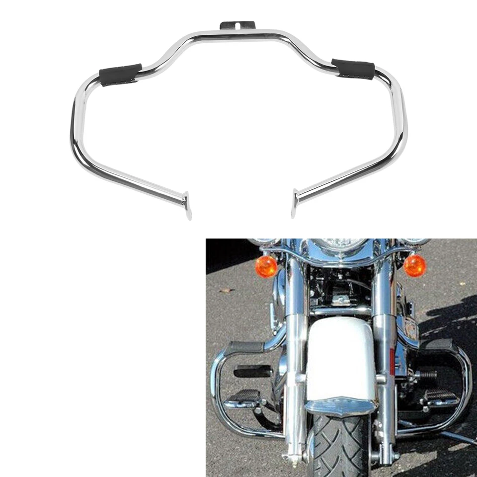 Barra de choque protectora de motor de 1 1/4" apta para Harley Heritage Softail Classic 00-17 Foto 3 de 4