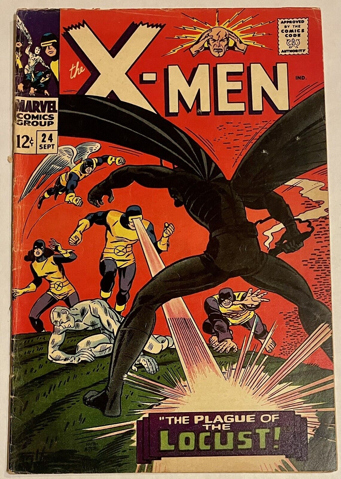 Silver Age - X-Men #24 - The Plague Of The Locust (1st Appearance) - Excellent!