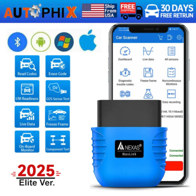 NEXAS Nexlink Car Motorcycle Bluetooth OBD2 Scanner Code Reader Diagnostic Tool