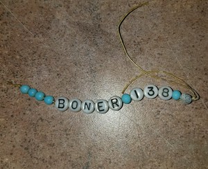 hospital baby bead bracelet boner antique