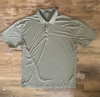 Tiger Woods Platinum Nike Polo Shirt Mens X-Large Gray Fit Dry Golf