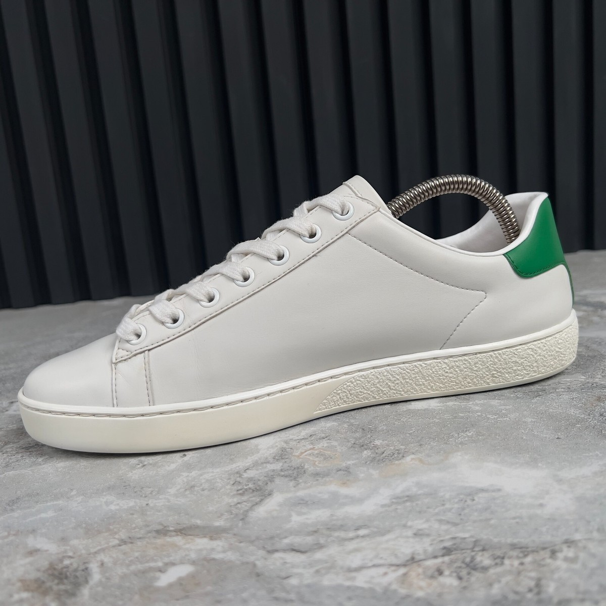 Gucci Ace Low Top Sneakers Cat Print White Leather 6 UK or 9 US or