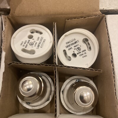 4X Lot HALCO-ADP-E26-GU24 - Medium Screw (E26) to Twist and Lock Locking Adapter