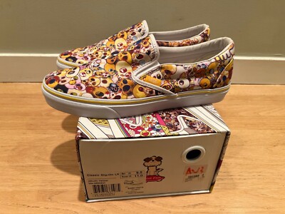 Japan Vans Slip-On LX Takashi Murakami Yellow Skull White