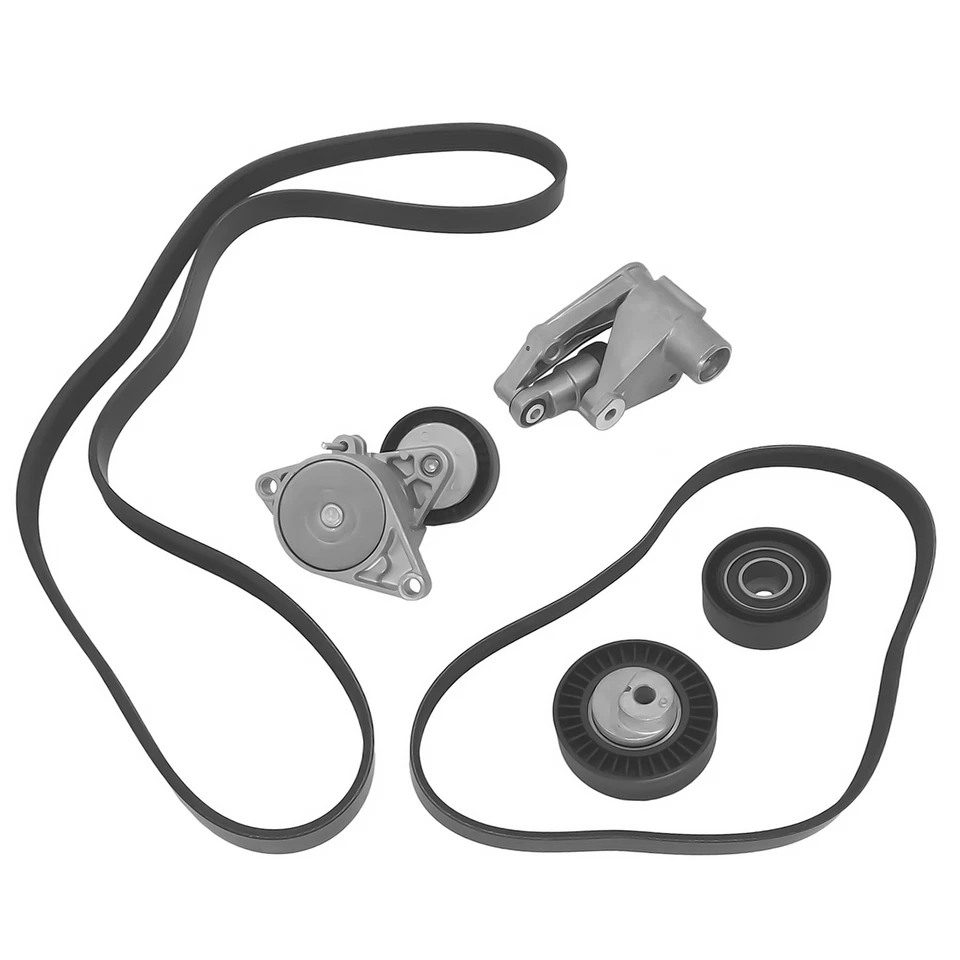 Kit de tensor de correia Serpentine e polia intermediária para BMW 330Ci E36 E39 E46 E53 3.0L - Imagem 2 de 4