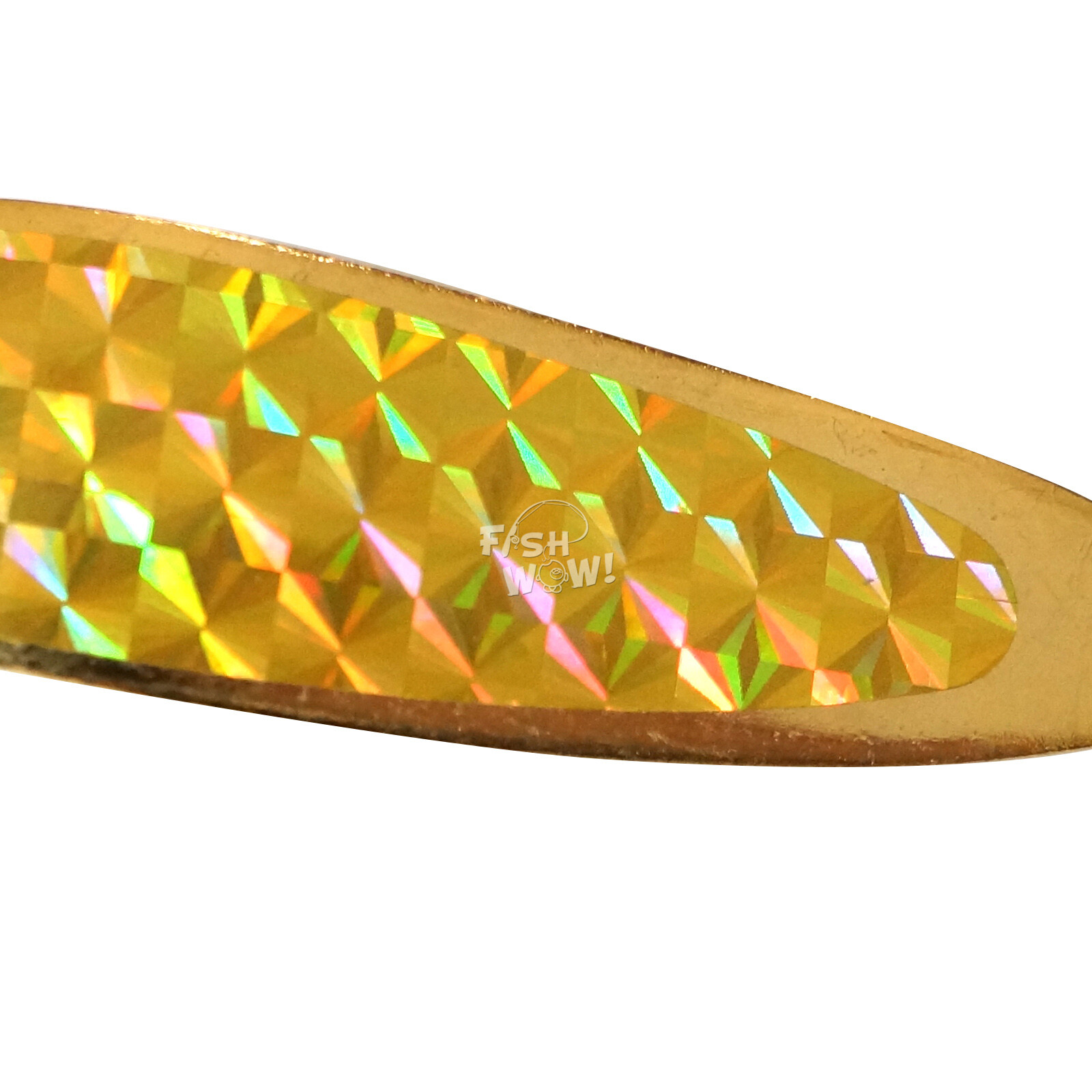 15pcs 2oz Fishing Spoons Trolling Flutter Treble Hook Casting Jigs Gold tape NEW - Image 3