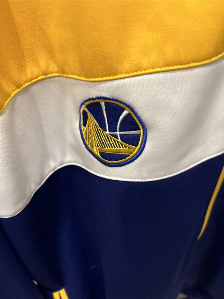 Chaqueta deportiva para hombre Golden State Warriors majestuosa azul marino dorada polar con cremallera talla XLT Foto 4 de 4