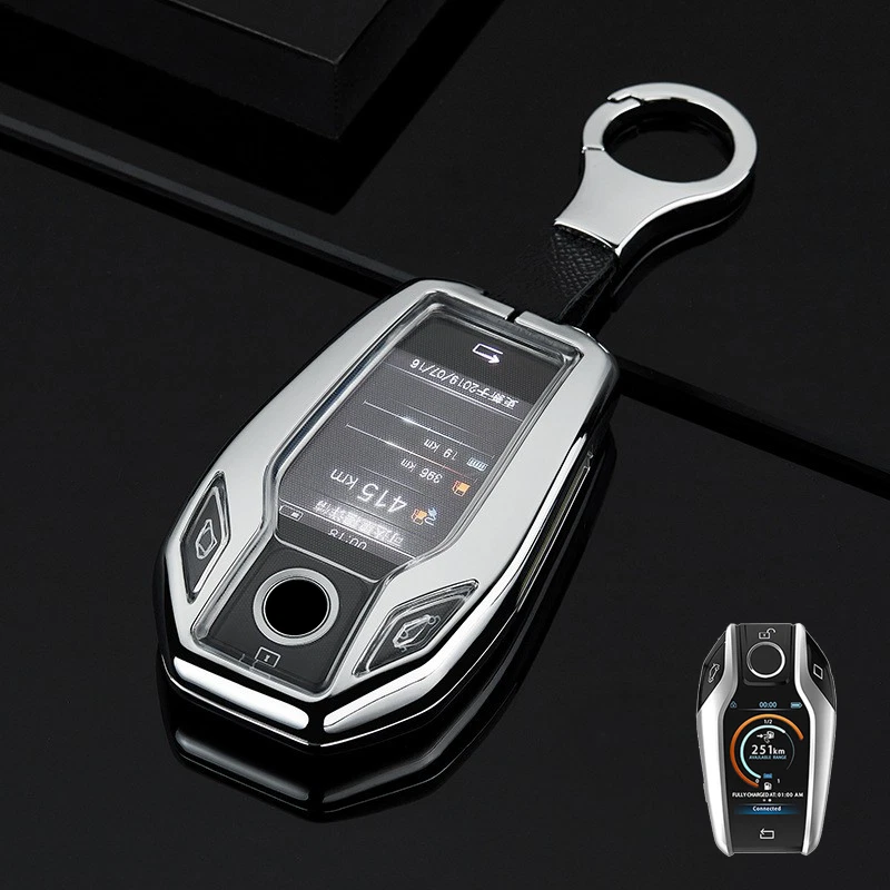 Zinc Alloy TPU Car Display Key Fob Case Cover For BMW 5 6 7 740i i8 G12 X3 X5 X6 — 第 4/4 张图片