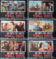 VERA CRUZ Italian fotobusta movie posters R70 BURT LANCASTER GARY COOPER WESTERN