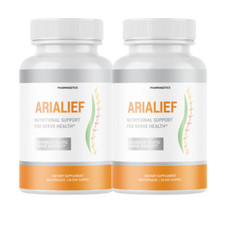 AriaLief Brain Pills - Nerve Health  Cognitive Support Supplement - 2 Bottles