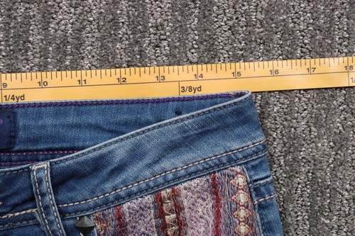 Hydraulic Women's Jean's Tribeca Mid-rise Skinny Boho Hippie Size 10 (30x29) - Picture 12 of 19