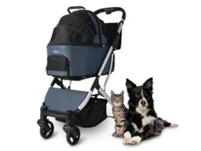 Rosewill RPPS-22001N 3-in-1 Pet Stroller for Cats, Small/Medium Dogs Navy color