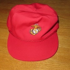 Vintage U.S.M.C. UNITED STATES MARINE CORPS Adjustable Snap Back Cap