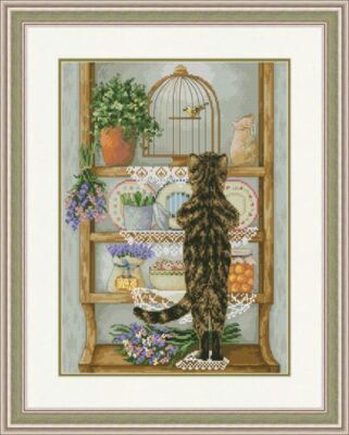 Cross stitch kit My bird 22x30cm Aida 16ct embroidery needlepoint kit
