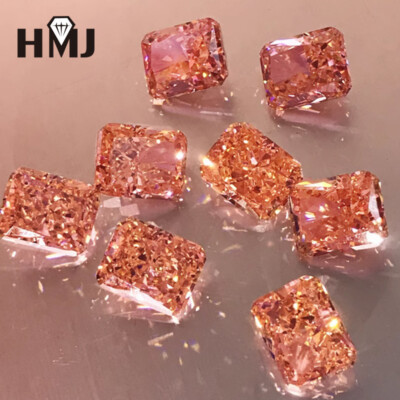 Radiant Loose Cubic Zirconia Papara Cha Brilliant Cut 5A AAAAA CZ Stone Gemstone