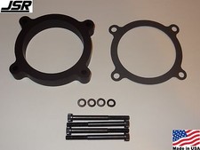 11-17 Mustang Gt 5.0 Throttle Body Intake Spacer Plate 34 Inch X 80mm Black