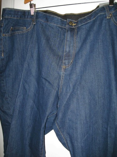 NEW womens 30WP BLUE JEANS pants Front Zipper stretch Catherines petite straight - Picture 5 of 10