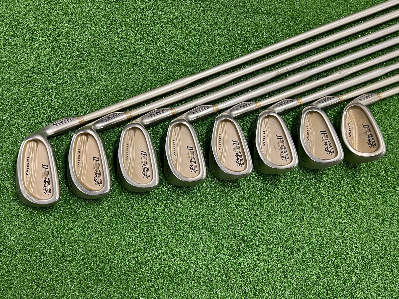 LADY COBRA II OVERSIZE Iron Set 4PW SW Right Handed Graphite Womens Golf Clubs eBay