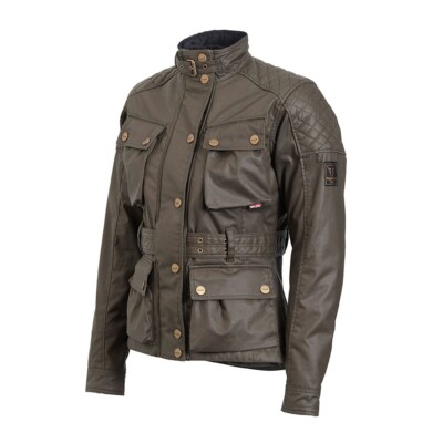 MLTS20124 GENUINE TRIUMPH LADIES BECK 2 KHAKI GREEN WAX COTTON