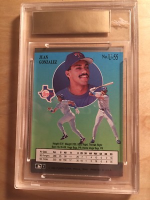 Juan Gonzalez Leaf Buyback Rookie Autograph Edition 1991 Ultra 