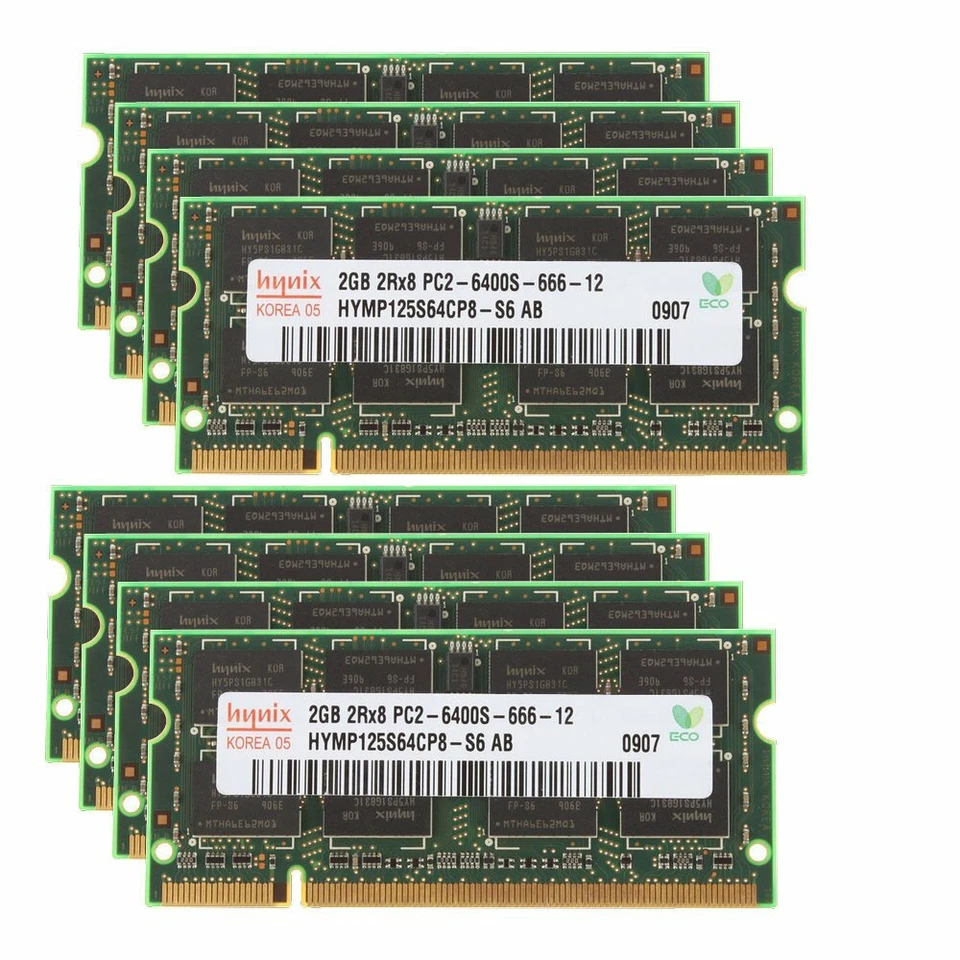 20GB 16GB 8GB 4GB 2GB DDR2 800Mhz PC2-6400 200Pin Laptop Memory RAM Hynix BT LOT - Image 2 of 4