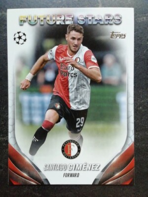 23-24 Topps UEFA  Flagship Feyenoord Rotterdam Santiago Gimenez Future Star 195