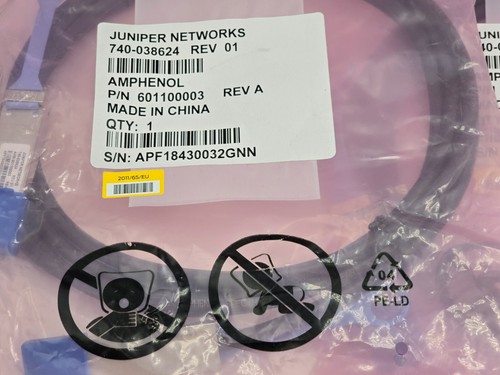 3 PCS NEW Juniper QFX-QSFP-DAC-3M 40GB QSFP+ Twin 3 Meters 740-038624 - 第 3/3 張圖片