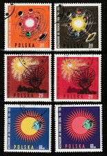 Polen: kompletter Satz: Internationale Jahre der ruhigen Sonne 1965 36