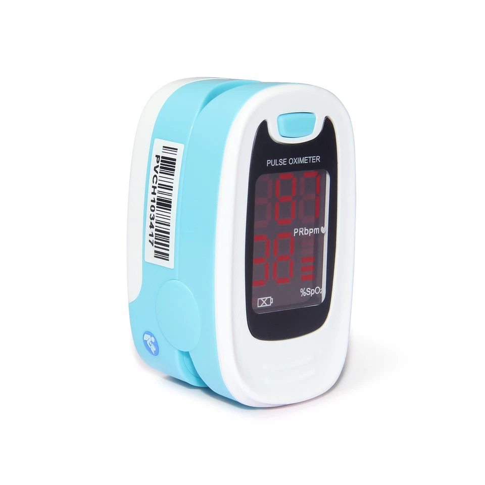 Oxímetro de pulso LED punta de dedo medidor de oxígeno en sangre SpO2 monitor de frecuencia cardíaca para pacientes Foto 3 de 4