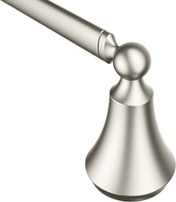 Moen YB5224BN Wynford 24-Inch Single Towel Bar in Brushed Nickel