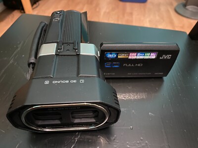 JVC GS-TD1 3D FULL HD ビデオカメラ JVC GS-TD1-B Hand Camera Full HD 3D Everio Camcorder Black