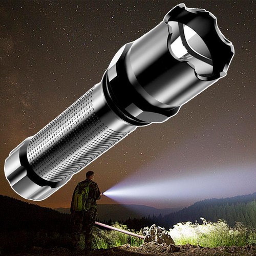 USB Rechargeable 1200000LM LED Flashlight Super Bright Light Torch Mini