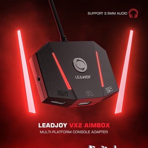 Leadjoy VX2 Game Adapter Wired 3.5mm Studio Jack for Switch, Xbox, PS4, PS5 - Picture 12 of 16