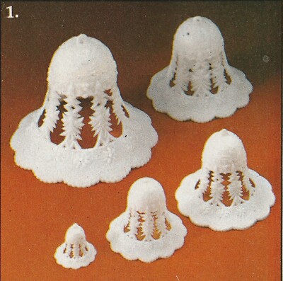 New Vintage Wilton Filigree Bells, u pick from 1'', 1 7/8'', 2 1/4'', 2 5/8'', & 4''