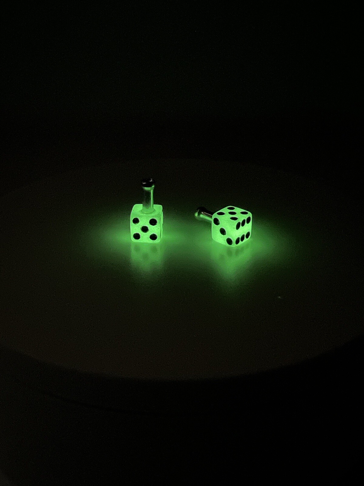 Resin Dice Brake Cable Ends Glow In The Dark For BMX & Other Bikes (C102) SALE