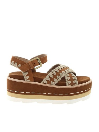 MOU SANDALI PLATFORM CRISS MARRONI | eBay